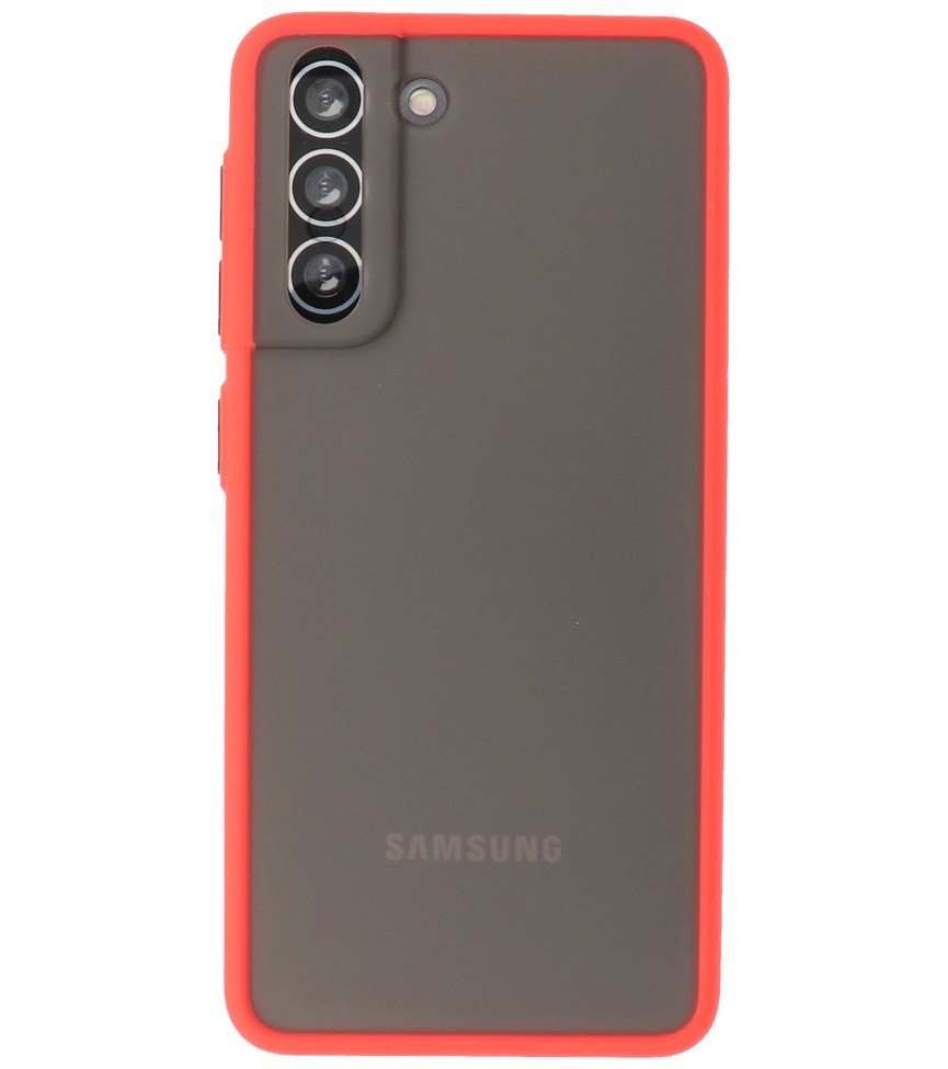 Kleurcombinatie Hard Case voor Samsung Galaxy S21 Rood