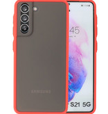 Farvekombination Hårdt etui til Samsung Galaxy S21 Rød