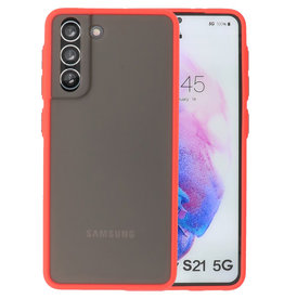 Combinación de colores Estuche rígido Samsung Galaxy S21 Rojo