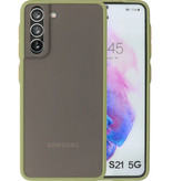 Farvekombination Hårdt etui til Samsung Galaxy S21 Green