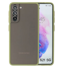 Combinación de colores Estuche rígido Samsung Galaxy S21 Verde
