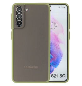 Combinazione di colori Custodia rigida per Samsung Galaxy S21 Verde