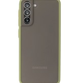 Coque Rigide Combinaison de Couleurs pour Samsung Galaxy S21 Vert