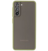 Custodia rigida con combinazione di colori per Samsung Galaxy S21 Green