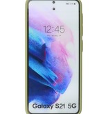 Farvekombination Hårdt etui til Samsung Galaxy S21 Green