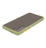 Custodia rigida con combinazione di colori per Samsung Galaxy S21 Green