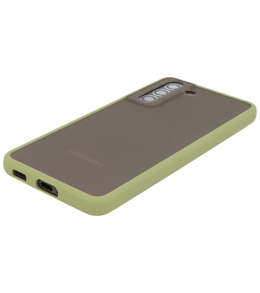 Color combination Hard Case for Samsung Galaxy S21 Green