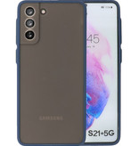 Coque Rigide Combinaison de Couleurs pour Samsung Galaxy S21 Plus Bleu