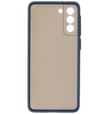 Custodia rigida con combinazione di colori per Samsung Galaxy S21 Plus Blue