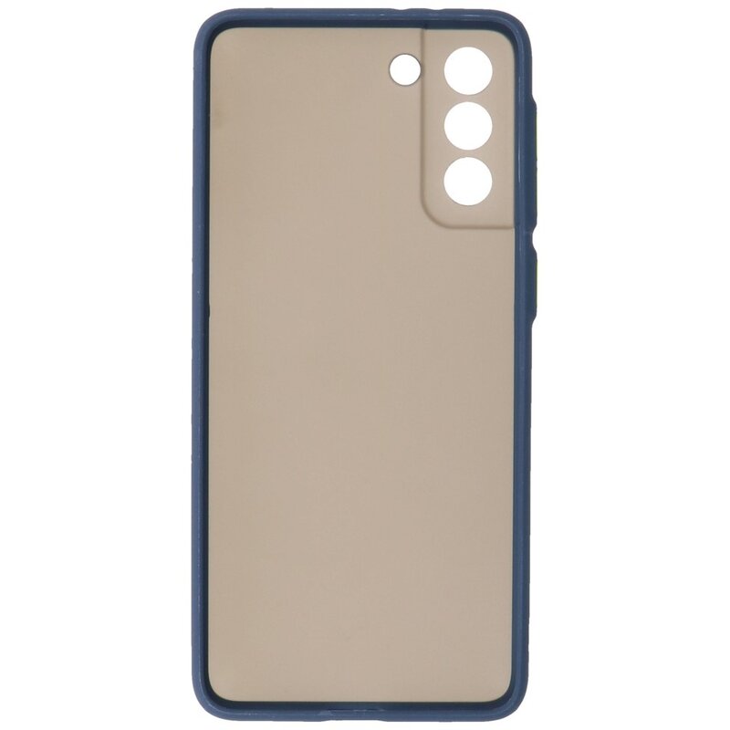 Custodia rigida con combinazione di colori per Samsung Galaxy S21 Plus Blue