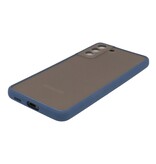 Coque Rigide Combinaison de Couleurs pour Samsung Galaxy S21 Plus Bleu