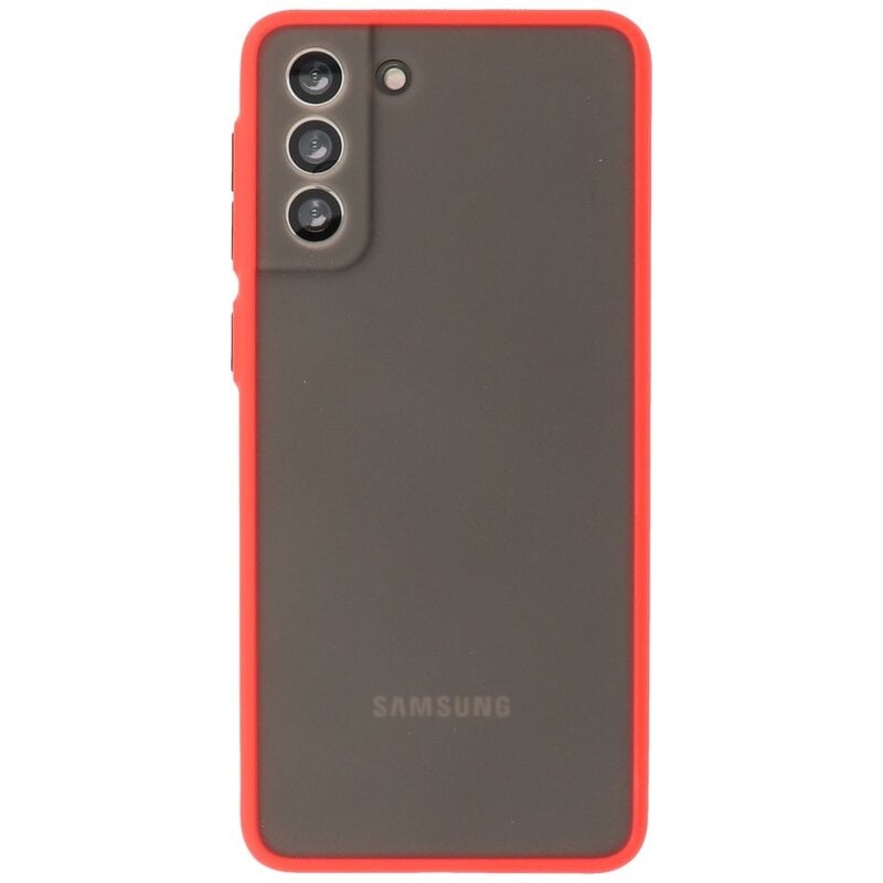 Kleurcombinatie Hard Case voor Samsung Galaxy S21 Plus Rood