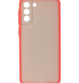 Coque Rigide Combinaison de Couleurs pour Samsung Galaxy S21 Plus Rouge