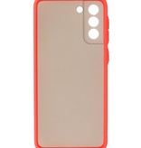 Coque Rigide Combinaison de Couleurs pour Samsung Galaxy S21 Plus Rouge