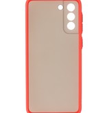 Farvekombination Hårdt etui til Samsung Galaxy S21 Plus Rød