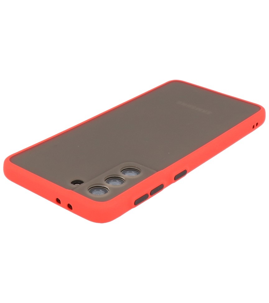 Farbkombination Hard Case für Samsung Galaxy S21 Plus Rot