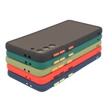 Custodia rigida con combinazione di colori per Samsung Galaxy S21 Plus Red