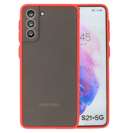 Farvekombination Hårdt etui Samsung Galaxy S21 Plus Rød