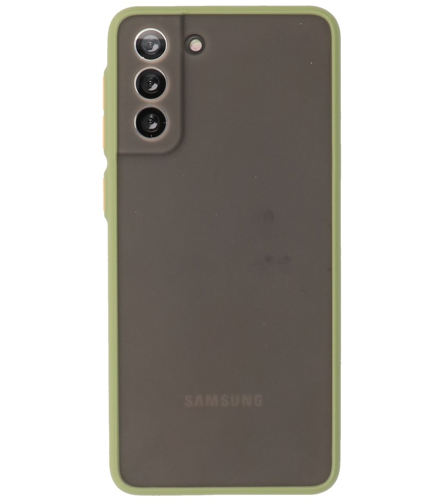 Coque Rigide Combinaison de Couleurs pour Samsung Galaxy S21 Plus Vert