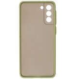 Custodia rigida con combinazione di colori per Samsung Galaxy S21 Plus Green