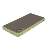 Custodia rigida con combinazione di colori per Samsung Galaxy S21 Plus Green