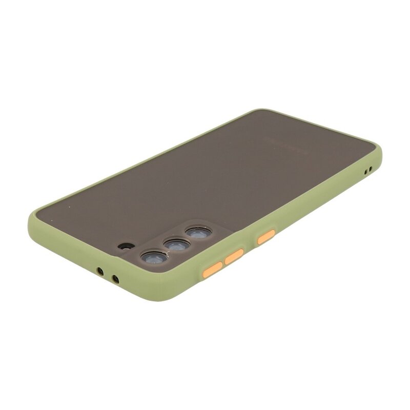Custodia rigida con combinazione di colori per Samsung Galaxy S21 Plus Green