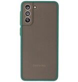 Kleurcombinatie Hard Case voor Samsung Galaxy S21 Plus Donker Groen
