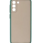 Coque Rigide Combinaison de Couleurs pour Samsung Galaxy S21 Plus Vert Foncé
