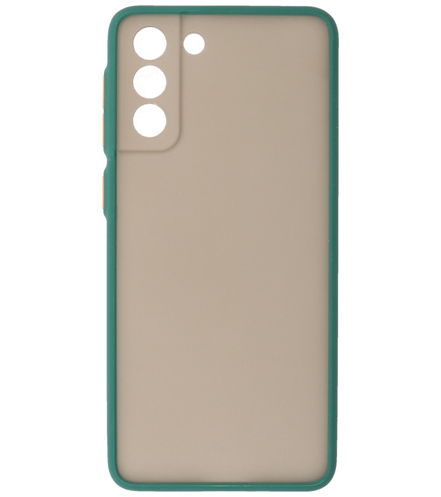 Kleurcombinatie Hard Case voor Samsung Galaxy S21 Plus Donker Groen