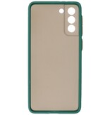 Coque Rigide Combinaison de Couleurs pour Samsung Galaxy S21 Plus Vert Foncé