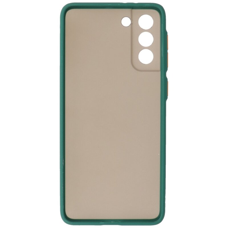 Kleurcombinatie Hard Case voor Samsung Galaxy S21 Plus Donker Groen