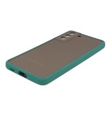 Kleurcombinatie Hard Case voor Samsung Galaxy S21 Plus Donker Groen
