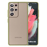 Combinaison de couleurs Coque rigide Samsung Galaxy S21 Ultra Verte