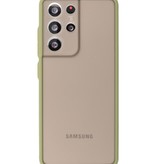 Farbkombination Hard Case für Samsung Galaxy S21 Ultra Green