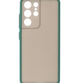 Color Combination Hard Case for Samsung Galaxy S21 Ultra Dark Green