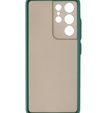 Kleurcombinatie Hard Case voor Samsung Galaxy S21 Ultra Donker Groen