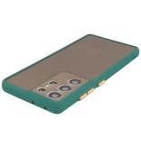 Color Combination Hard Case for Samsung Galaxy S21 Ultra Dark Green