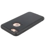 Klassiek Design Leer Back Cover iPhone 8 Zwart