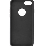 Klassiek Design Leer Back Cover voor iPhone SE 2020 / 8 / 7 Navy