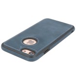 Klassiek Design Leer Back Cover iPhone 8 Navy