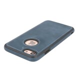 Klassiek Design Leer Back Cover iPhone 8 Navy