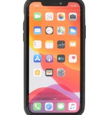 Klassiek Design Leer Back Cover iPhone 11 Zwart