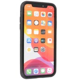 Klassiek Design Leer Back Cover voor iPhone 11 Zwart