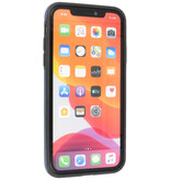 Klassiek Design Leer Back Cover iPhone 11 Navy