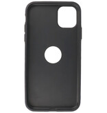 Klassiek Design Leer Back Cover iPhone 11 Navy