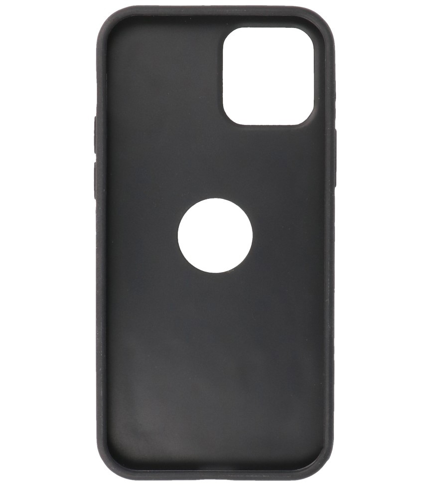 Klassiek Design Leer Back Cover iPhone 12 - Pro Navy