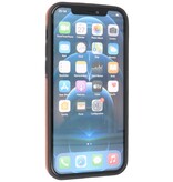 Klassiek Design Leer Back Cover voor iPhone 12 - 12 Pro Cognac
