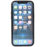 Klassiek Design Leer Back Cover voor iPhone 12 - 12 Pro Mocca