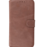 Klassiek Design 2 in 1 Leer Book Case iPhone 12 - Pro Mocca