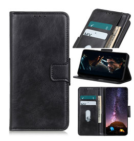 Pull Up PU Leather Bookstyle for Oppo Reno 5 5G Black